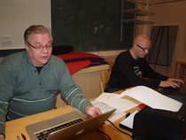 Syyskokous Kokonhallin monitoimitilassa 12.11.2014 Kuvassa vas.puheenjohtaja Markku Kauppinen ja oik.sihteeri Tomi Teränen.